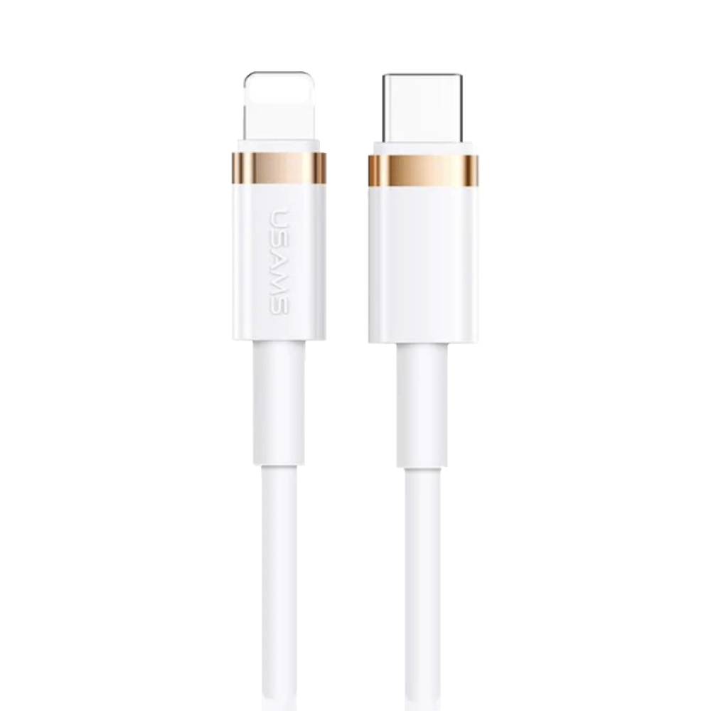 Câble Data Type-C vers Lightning Usams Blanc