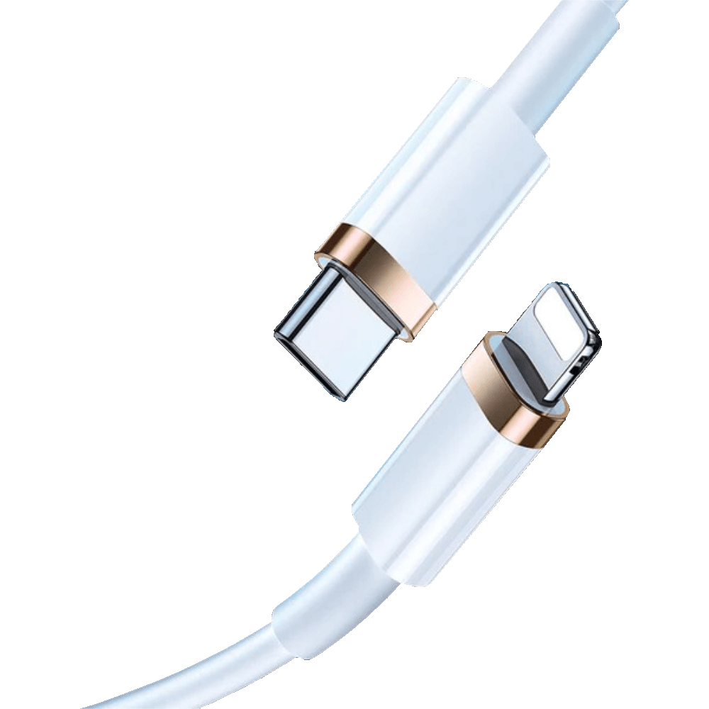 Câble Data Type-C vers Lightning Usams Blanc