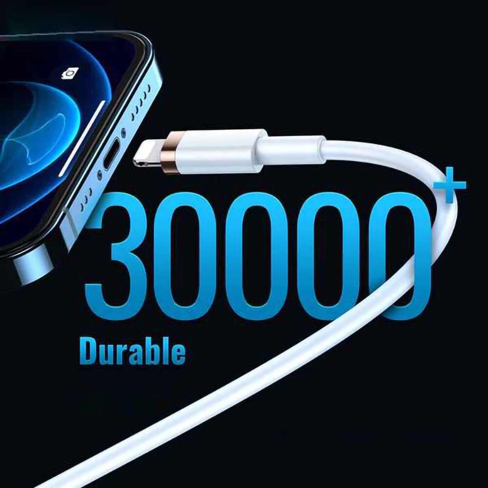 Câble Data Type-C vers Lightning Usams Blanc