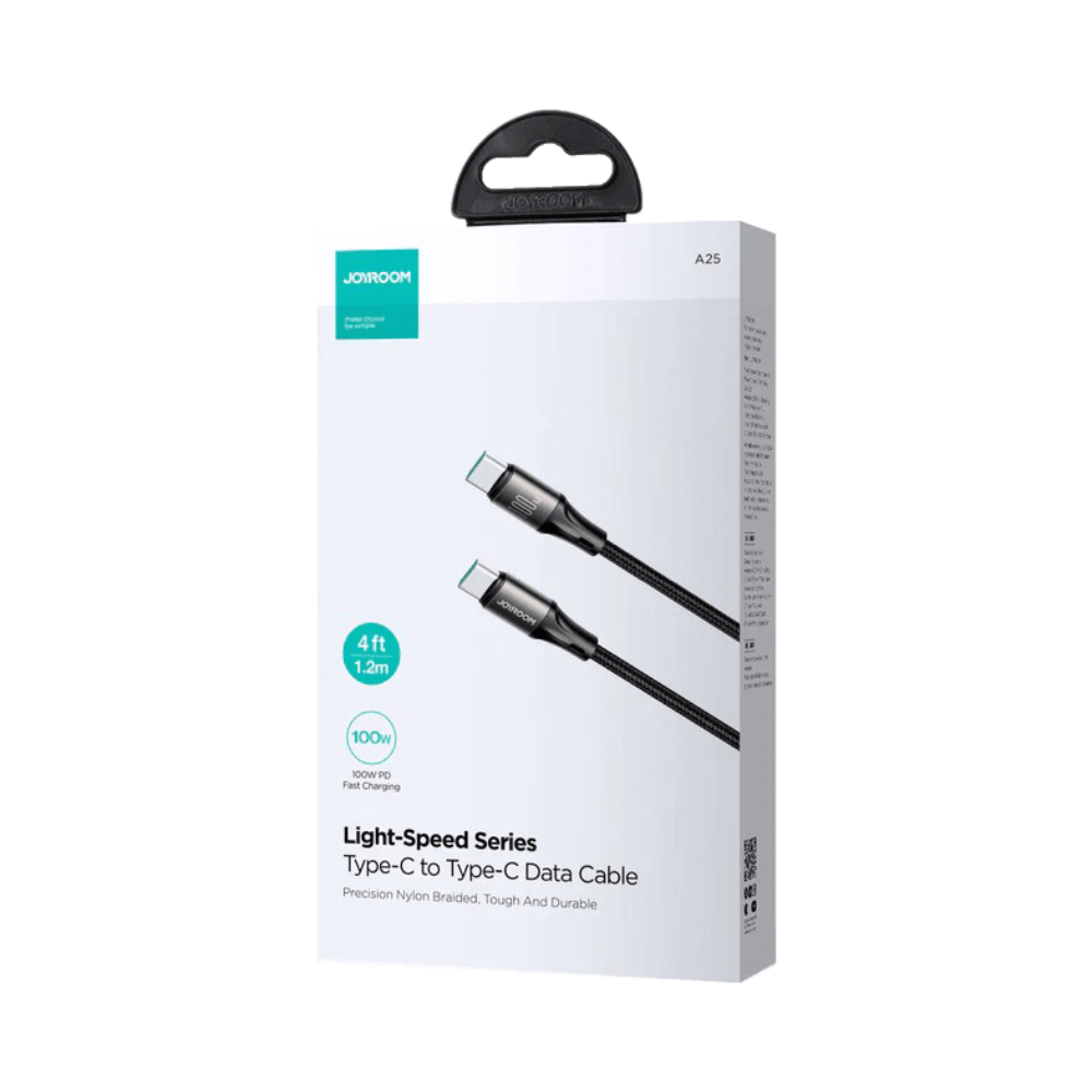 Câble Data Type-C vers Type-C JOYROOM Light-Speed Series 100W (1.2m) Noir
