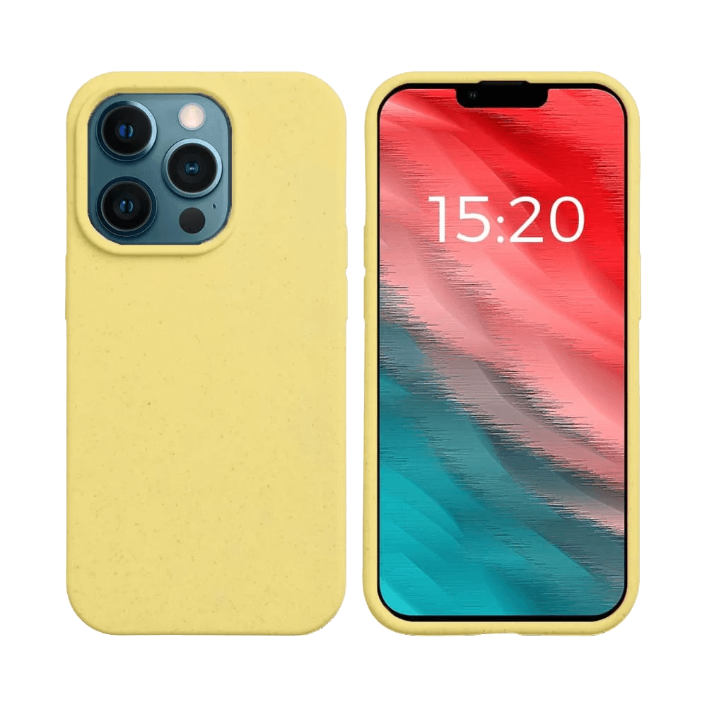 Coque Bambou Biodégradable PROTECT pour Apple iPhone 12 Pro Max Jaune