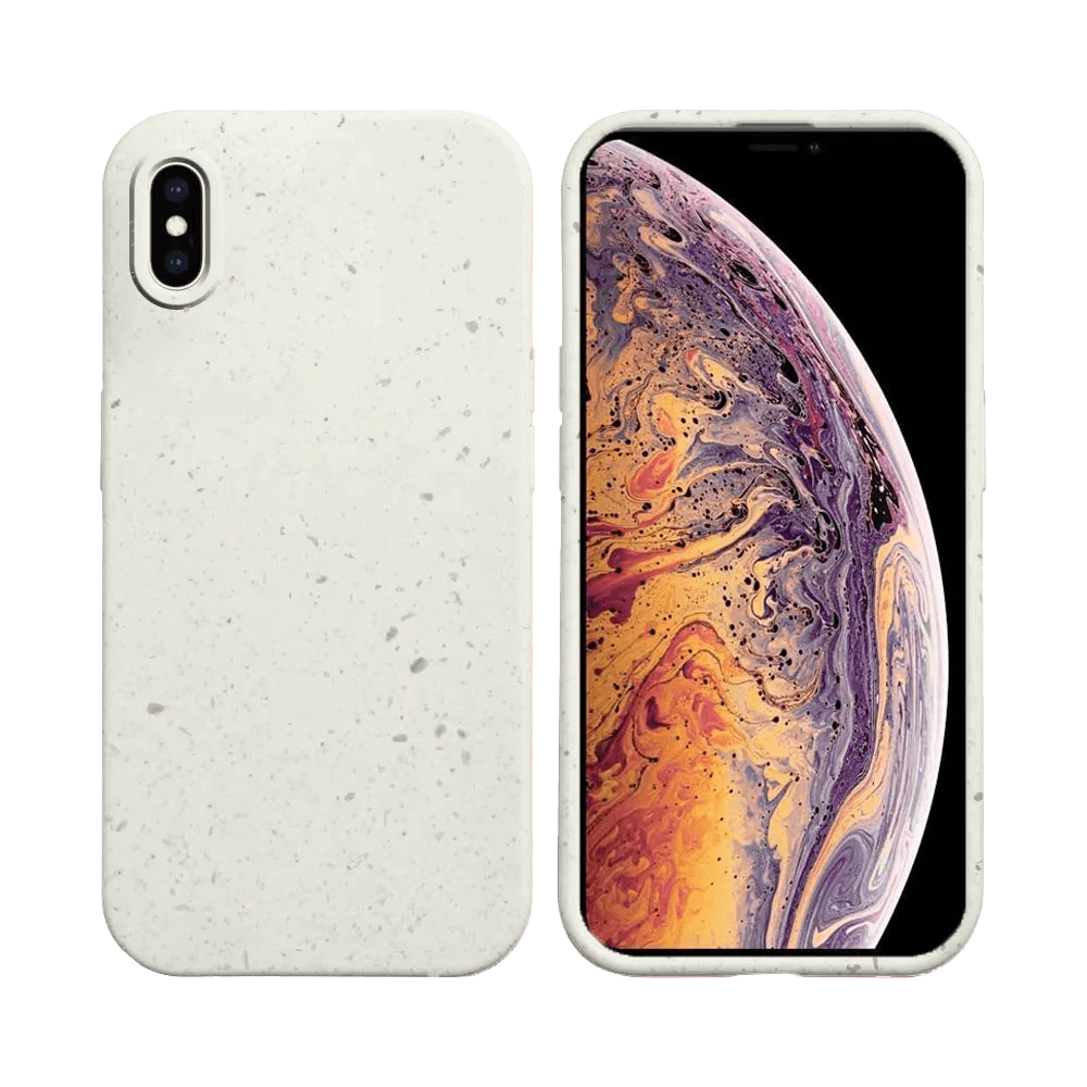 Coque Bambou Biodégradable PROTECT pour Apple iPhone XS Max Blanc