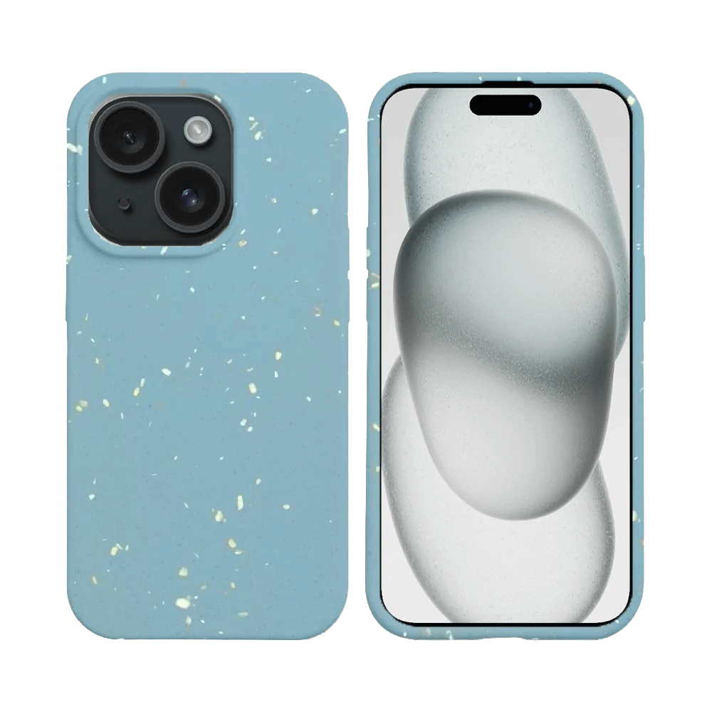 Coque Bambou Biodégradable PROTECT pour Apple iPhone 15 Plus (#6) Bleu