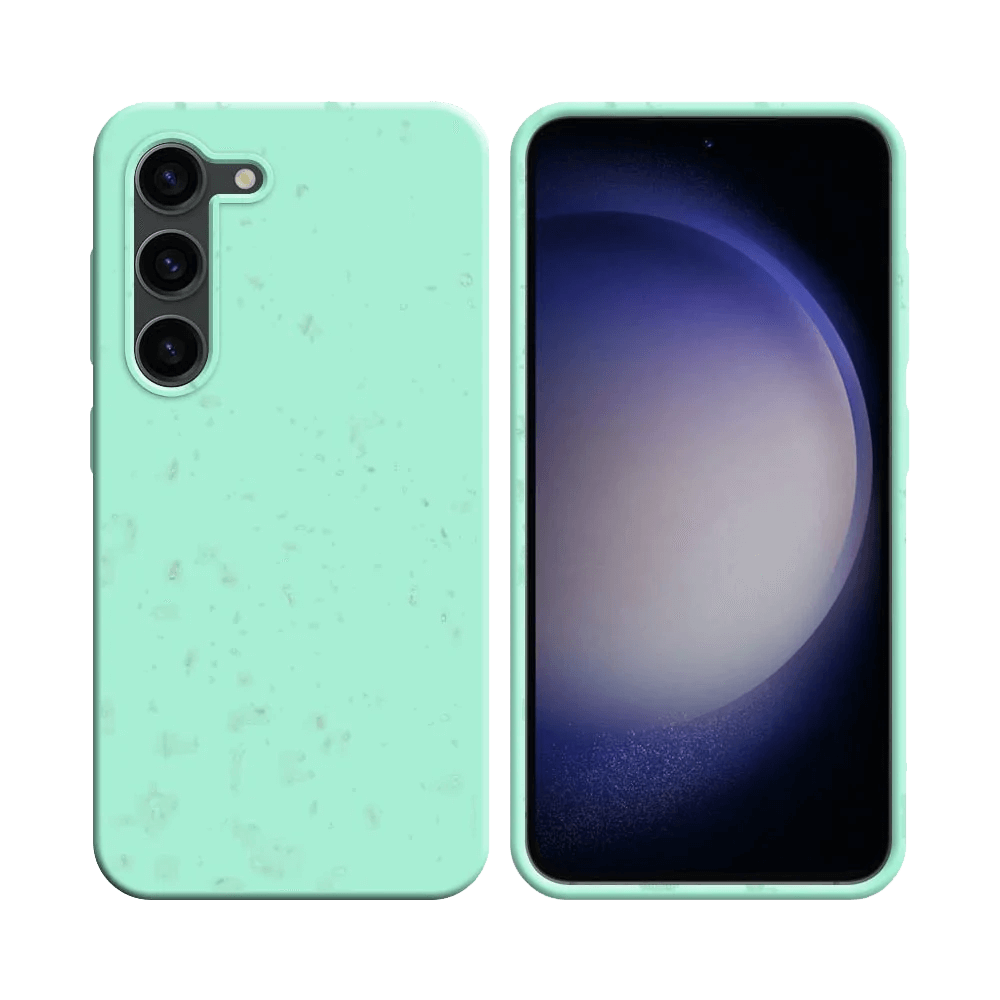 Coque Bambou Biodégradable PROTECT pour Samsung Galaxy S23+ 5G Vert Menthe