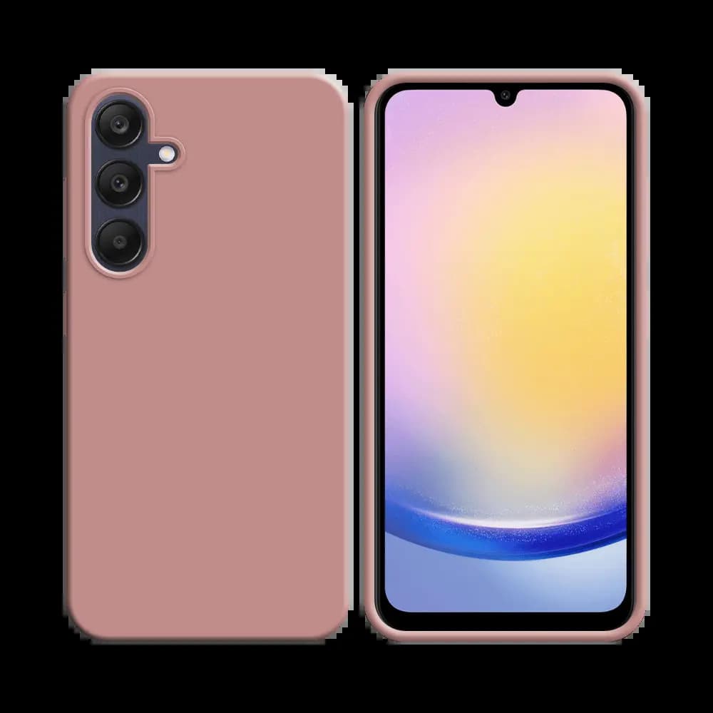 Coque Silicone Compatible pour Samsung Galaxy A25 5G Rose