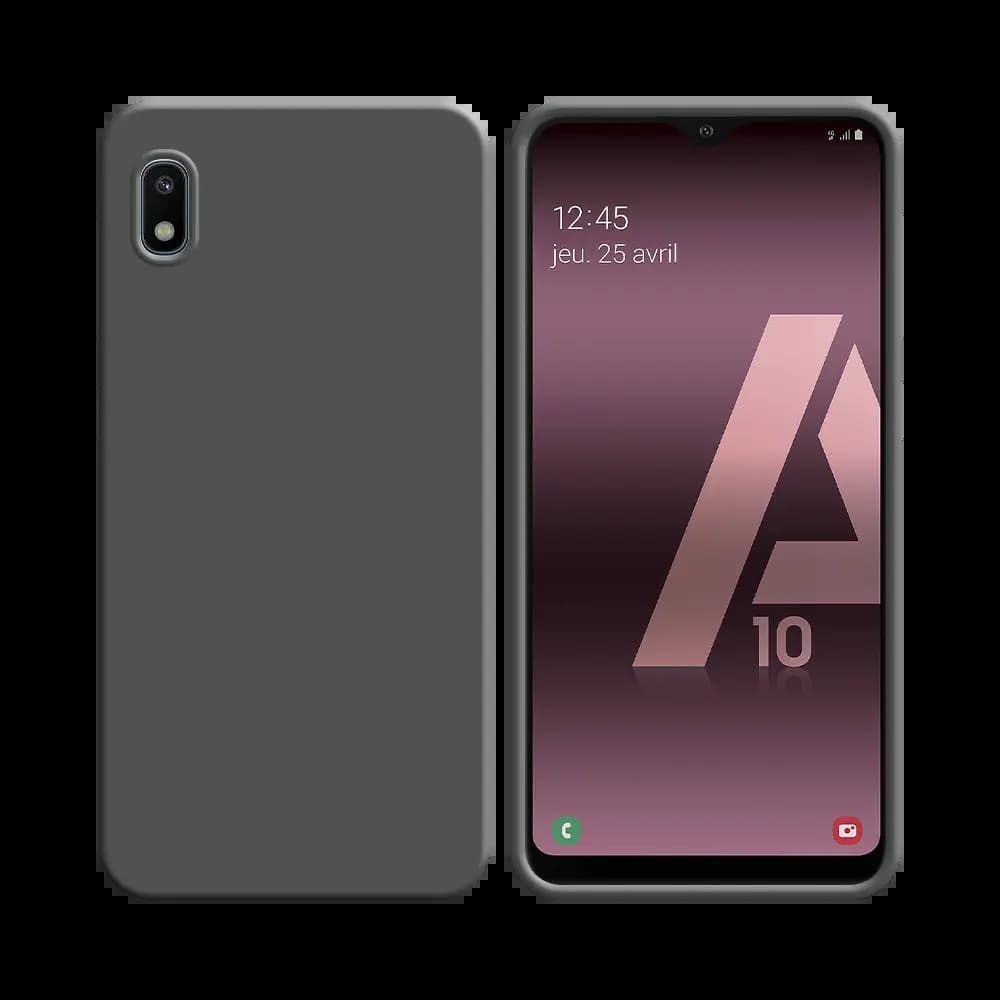 Coque Silicone Compatible pour Samsung Galaxy A10 A105 (#5) Gris