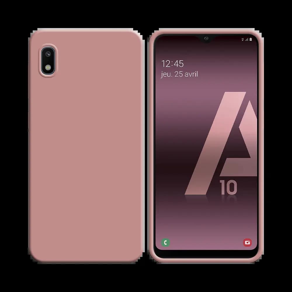 Coque Silicone Compatible pour Samsung Galaxy A10 Rose