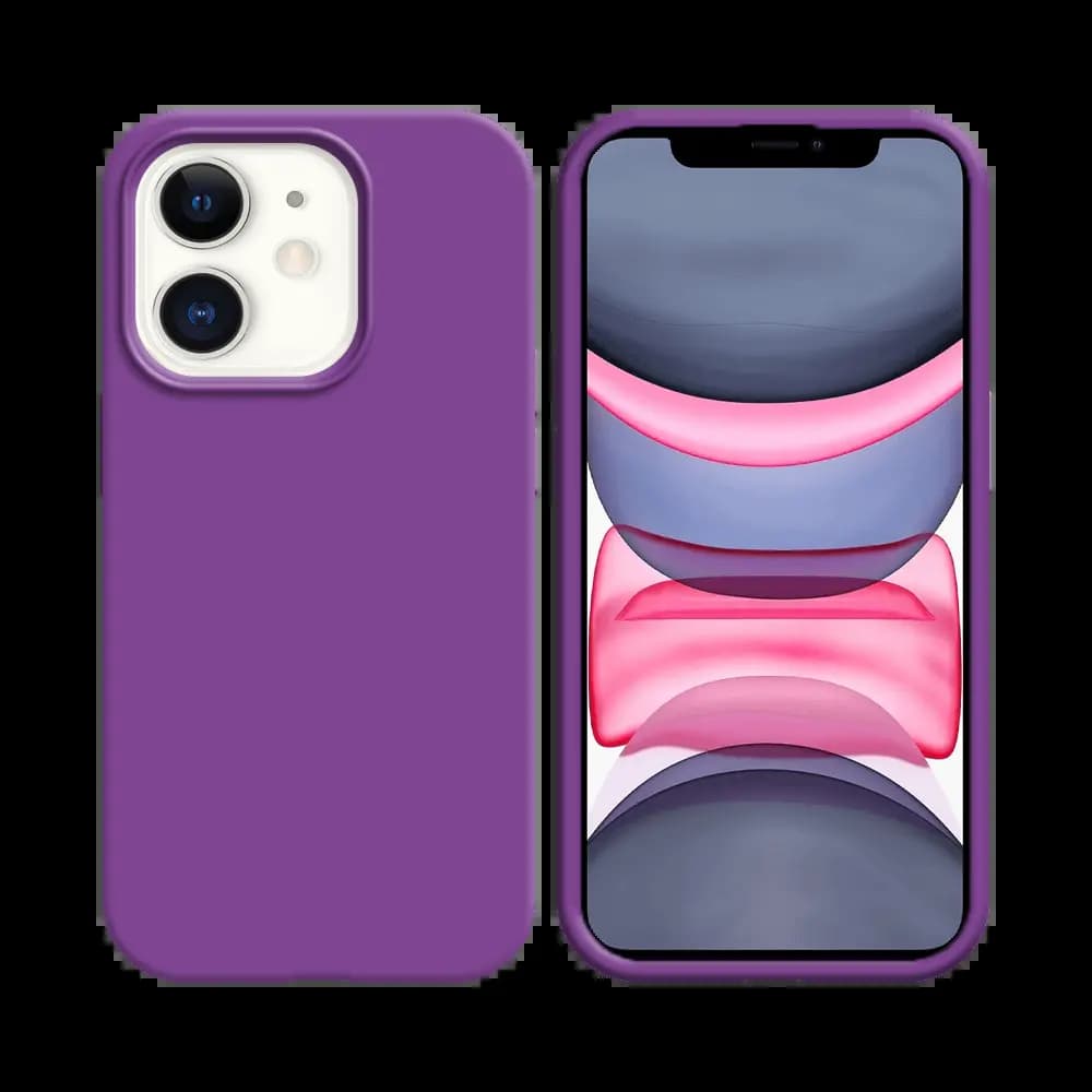 Coque Silicone Compatible pour Apple iPhone 11 (#39) Mauve