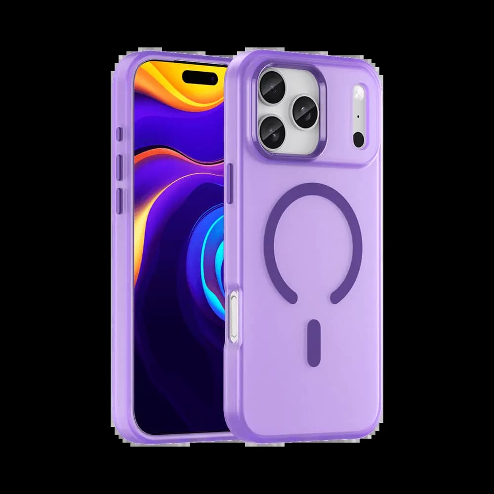 Coque MagSafe bi-matière – iPhone 17 Pro – PROTECT MF-006 Violet Foncé