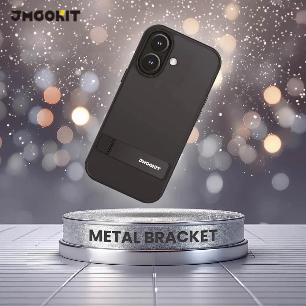 Coque de Protection JMGOKIT pour Apple iPhone 16 Noir