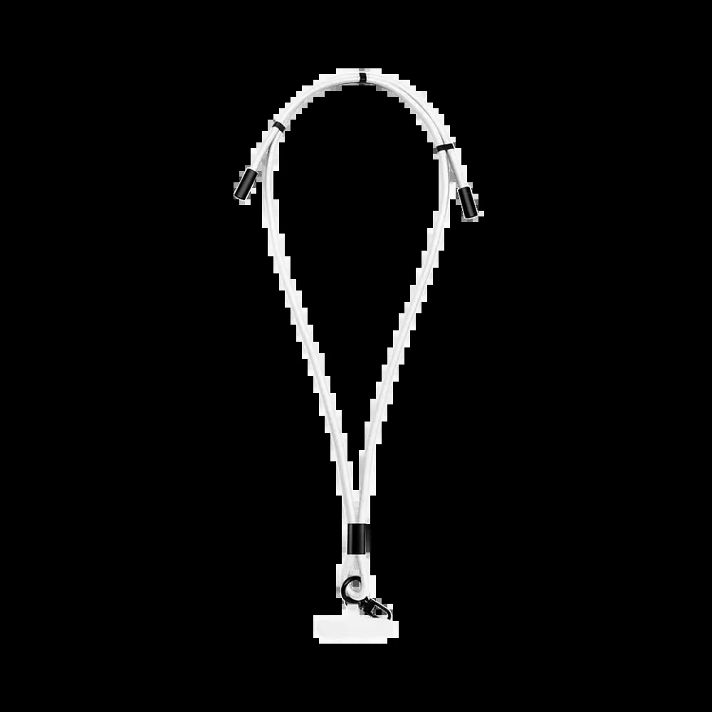Tour de Cou Smartphone avec Câble Type-C vers Type-C Blanc