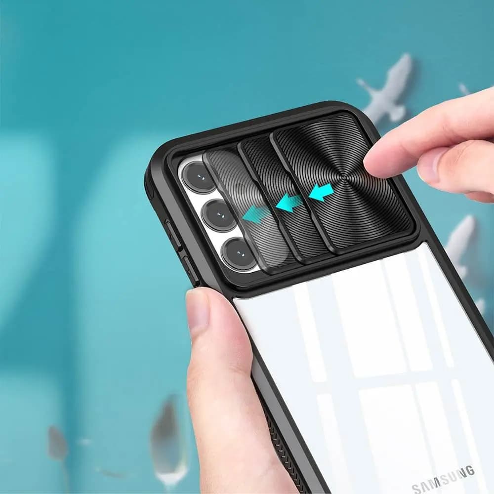 Coque avec cache caméra – Samsung Galaxy A16 5G A166/Galaxy A16 4G A165/Galaxy A17 5G – PROTECT IE027 Noir