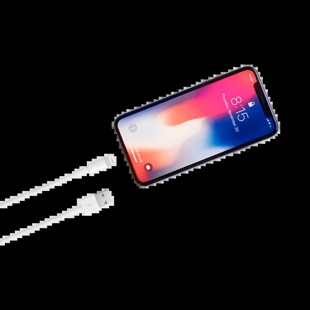 Câble Data USB vers Lightning Apple 18W 2A (1m) Blanc