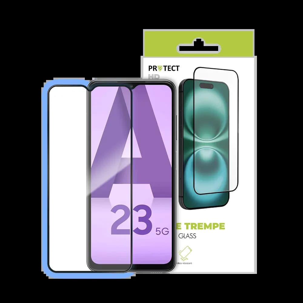 Verre Trempé HD PROTECT pour Samsung Galaxy A23 5G & Galaxy A23 4G Transparent