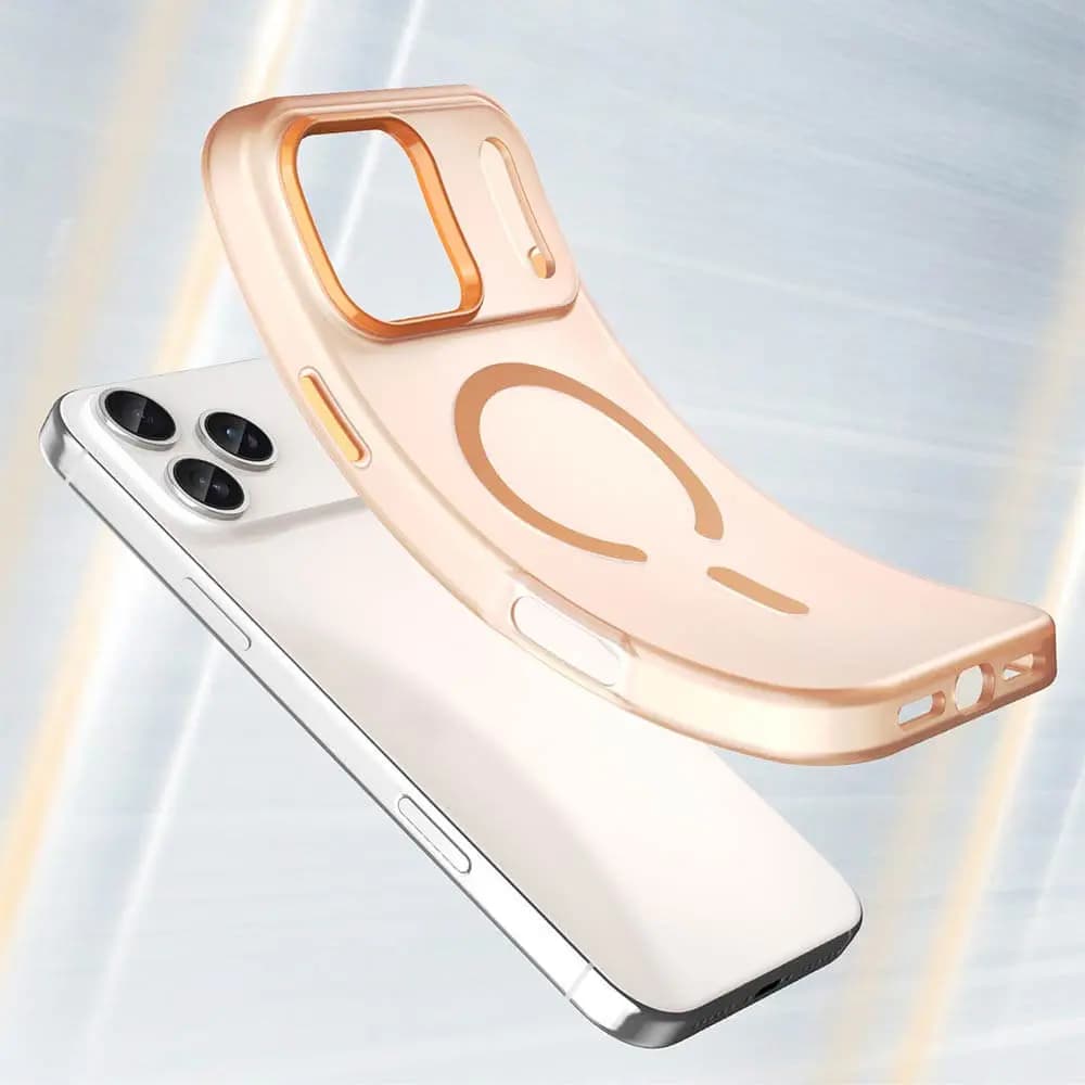 Coque MagSafe bi-matière – iPhone 17 Pro – PROTECT MF-006 Orange