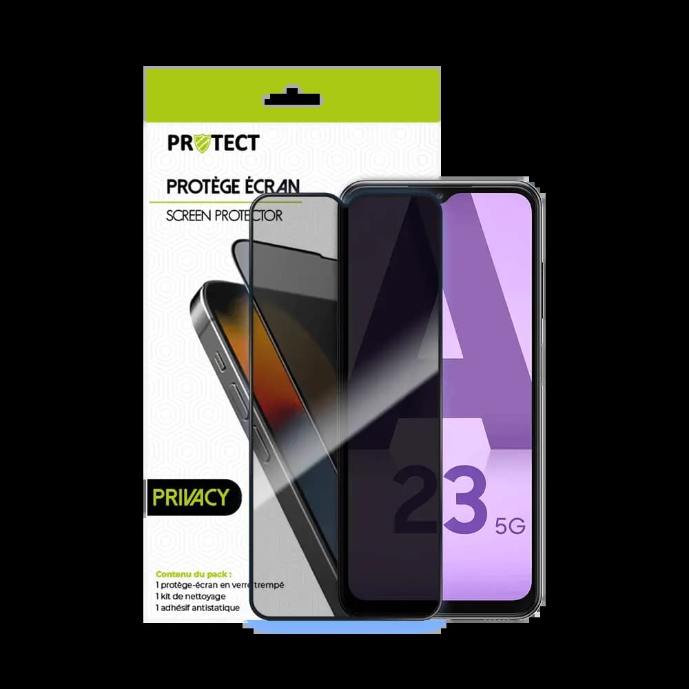 Verre Trempé PRIVACY PROTECT pour Samsung Galaxy A23 Transparent