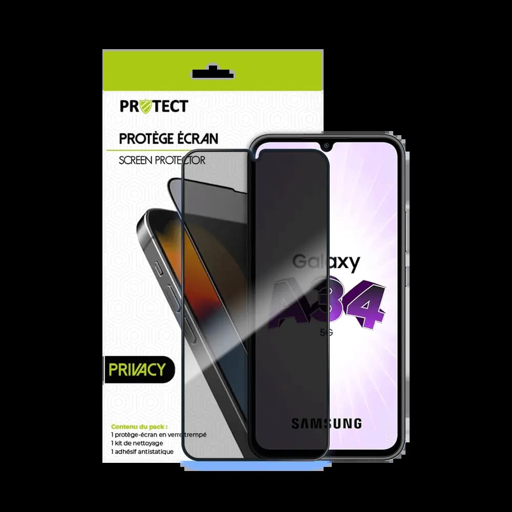 Verre Trempé PRIVACY PROTECT pour Samsung Galaxy A34 5G Transparent