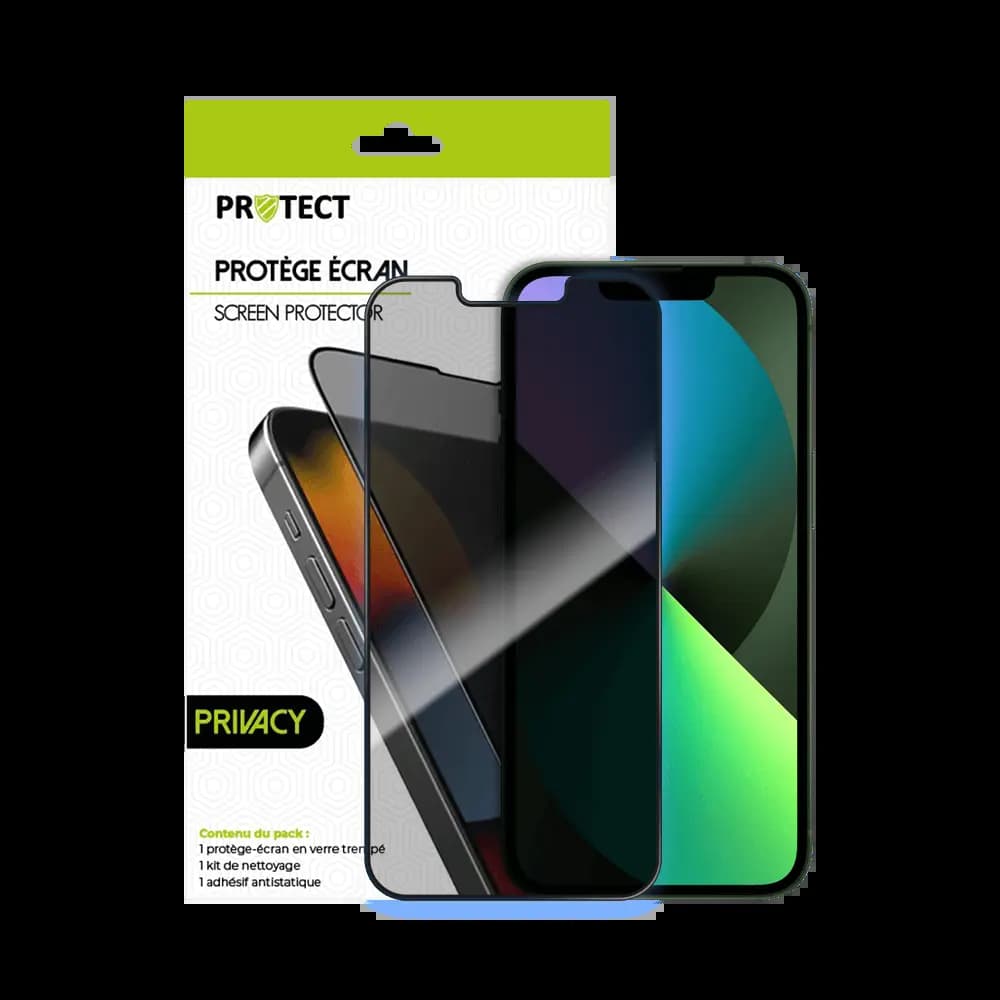 Verre Trempé PRIVACY PROTECT pour Apple iPhone 13 Mini Transparent
