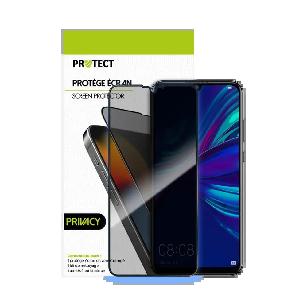 Verre Trempé PRIVACY PROTECT pour Huawei P Smart 2019 Transparent