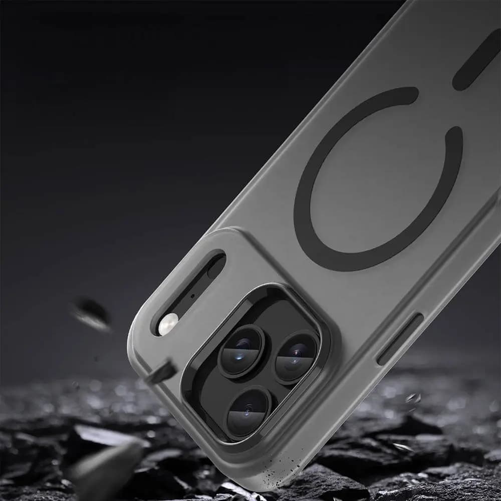 Coque MagSafe bi-matière – iPhone 17 Pro Max – PROTECT MF-006 Noir
