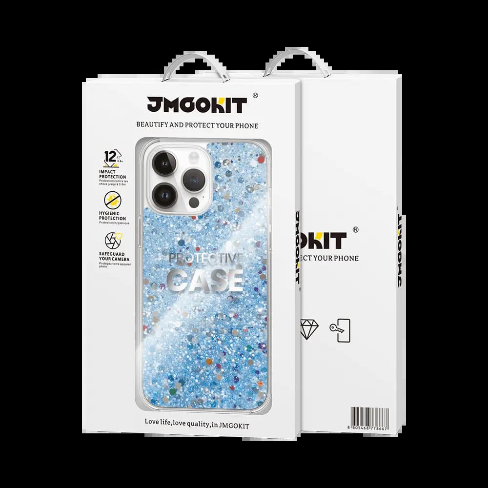 Coque de Protection Twinkle JMGOKIT pour Apple iPhone 16 Pro Max Bleu