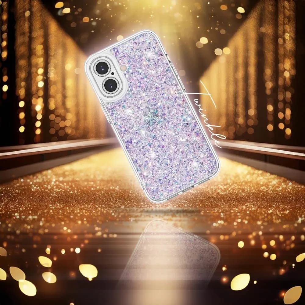 Coque de Protection Twinkle JMGOKIT pour Apple iPhone 16 Plus Argent
