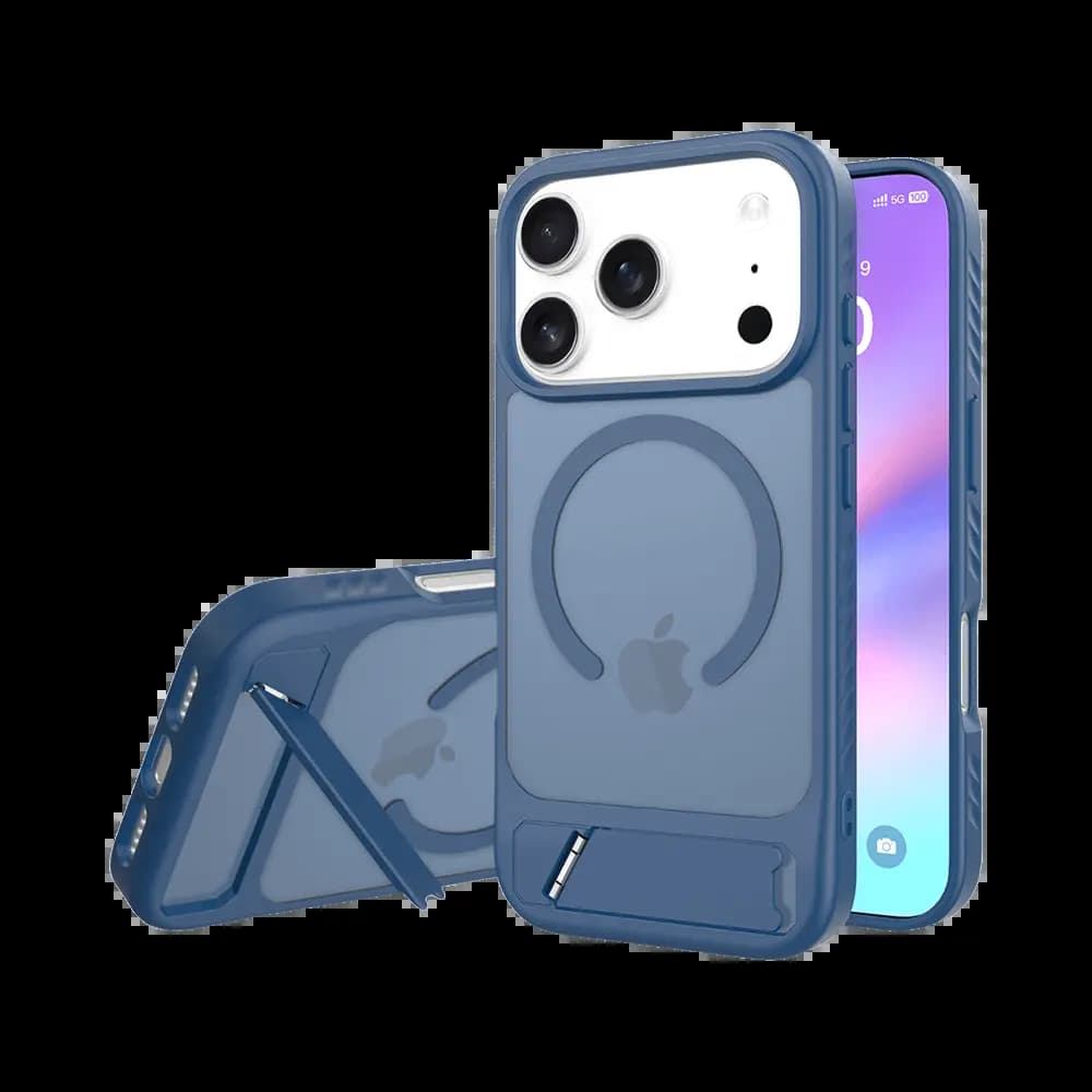 Coque de Protection MagSafe avec Support PROTECT pour Apple iPhone Air Bleu