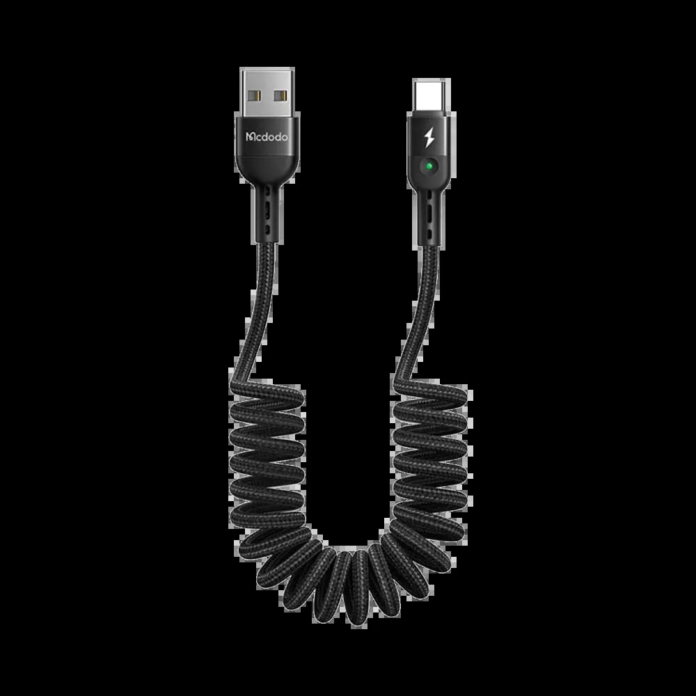 Câble Data USB vers USB-C Mcdodo (avec LED) 1.8m Noir