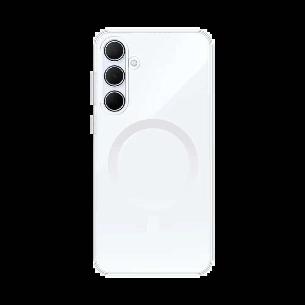 Coque Silicone MagSafe Compatible pour Samsung Galaxy A35 5G Transparent