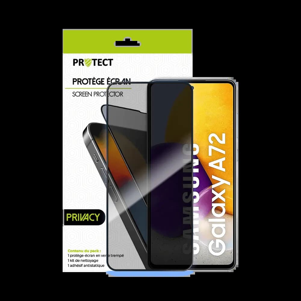 Verre Trempé PRIVACY PROTECT pour Samsung Galaxy A72 Transparent