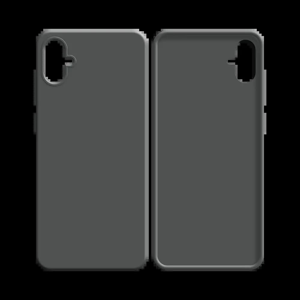 Coque Silicone Compatible pour Samsung Galaxy A04e Gris