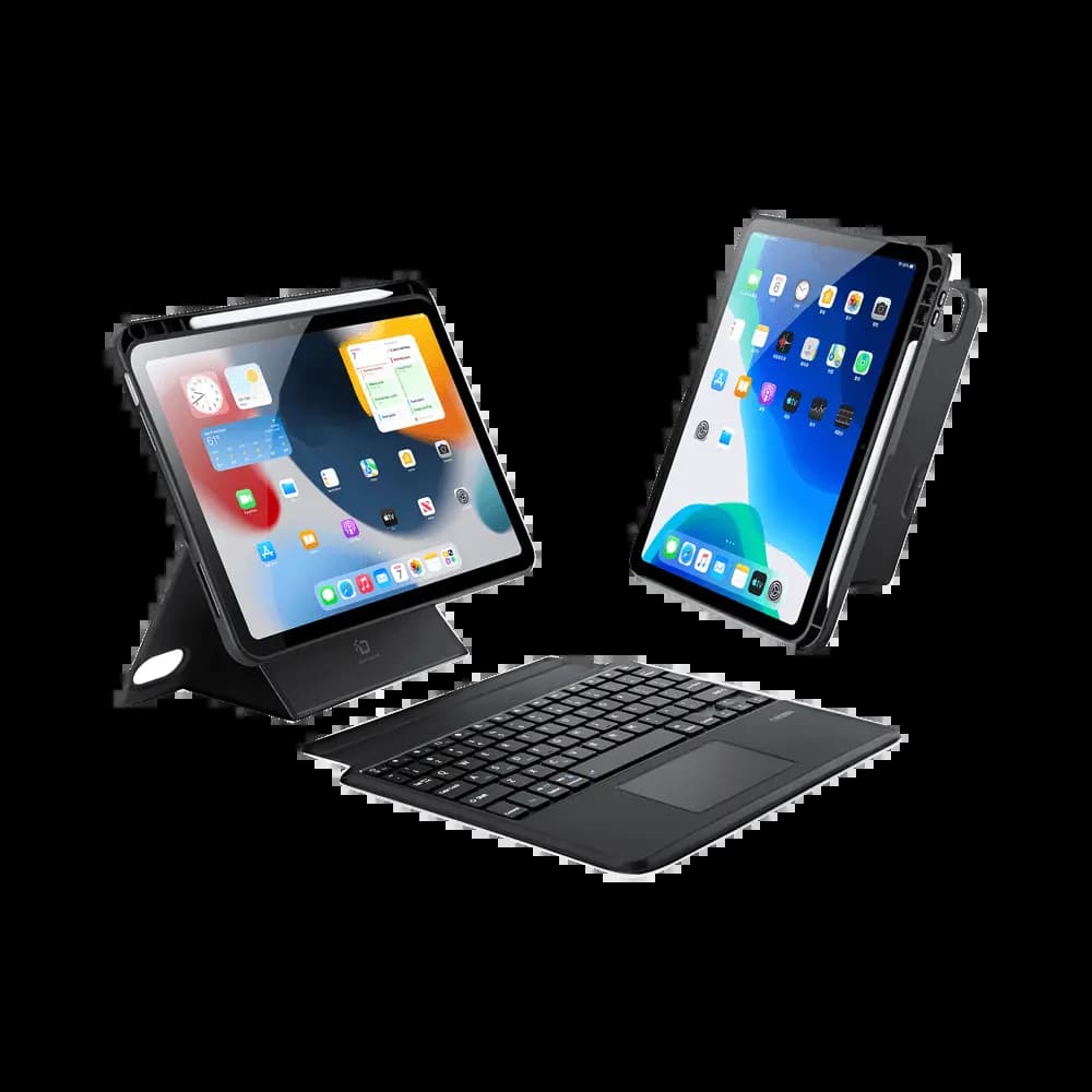 Housse de Protection avec Clavier Rétroéclairé Dux Ducis pour Apple iPad 10 Noir