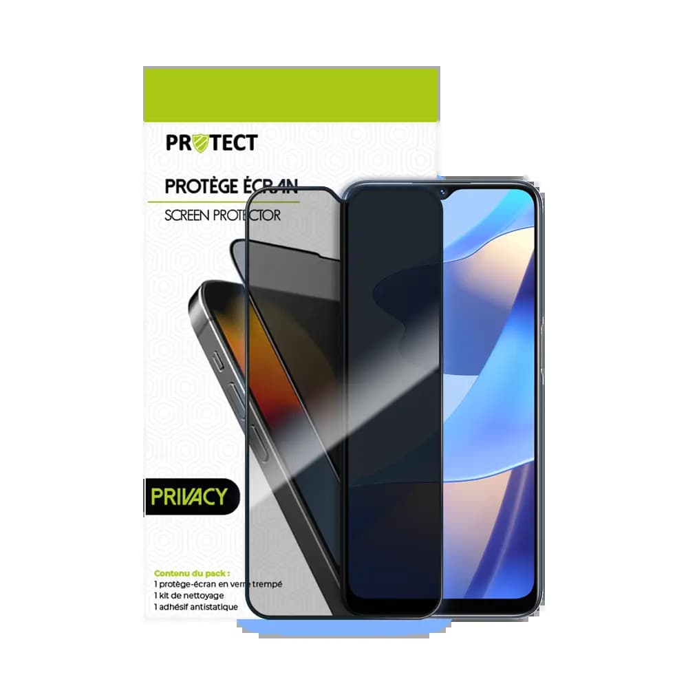 Verre Trempé PRIVACY PROTECT pour OPPO A16 4G/A16s Transparent