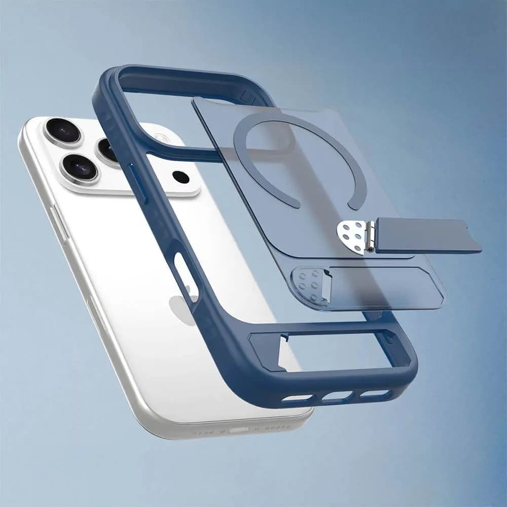 Coque de Protection MagSafe avec Support PROTECT pour Apple iPhone Air Bleu
