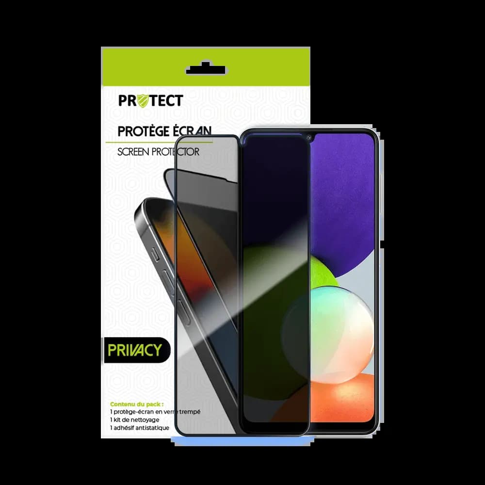 Verre Trempé PRIVACY PROTECT pour Samsung Galaxy A22 4G Transparent