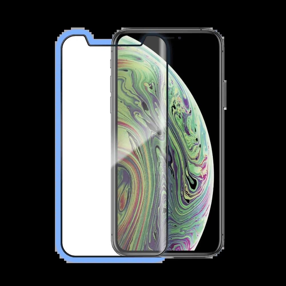 Verre trempé intégral 5D 9H – protection écran compatible Apple iPhone 11 Pro / X / XS – PROTECT Noir