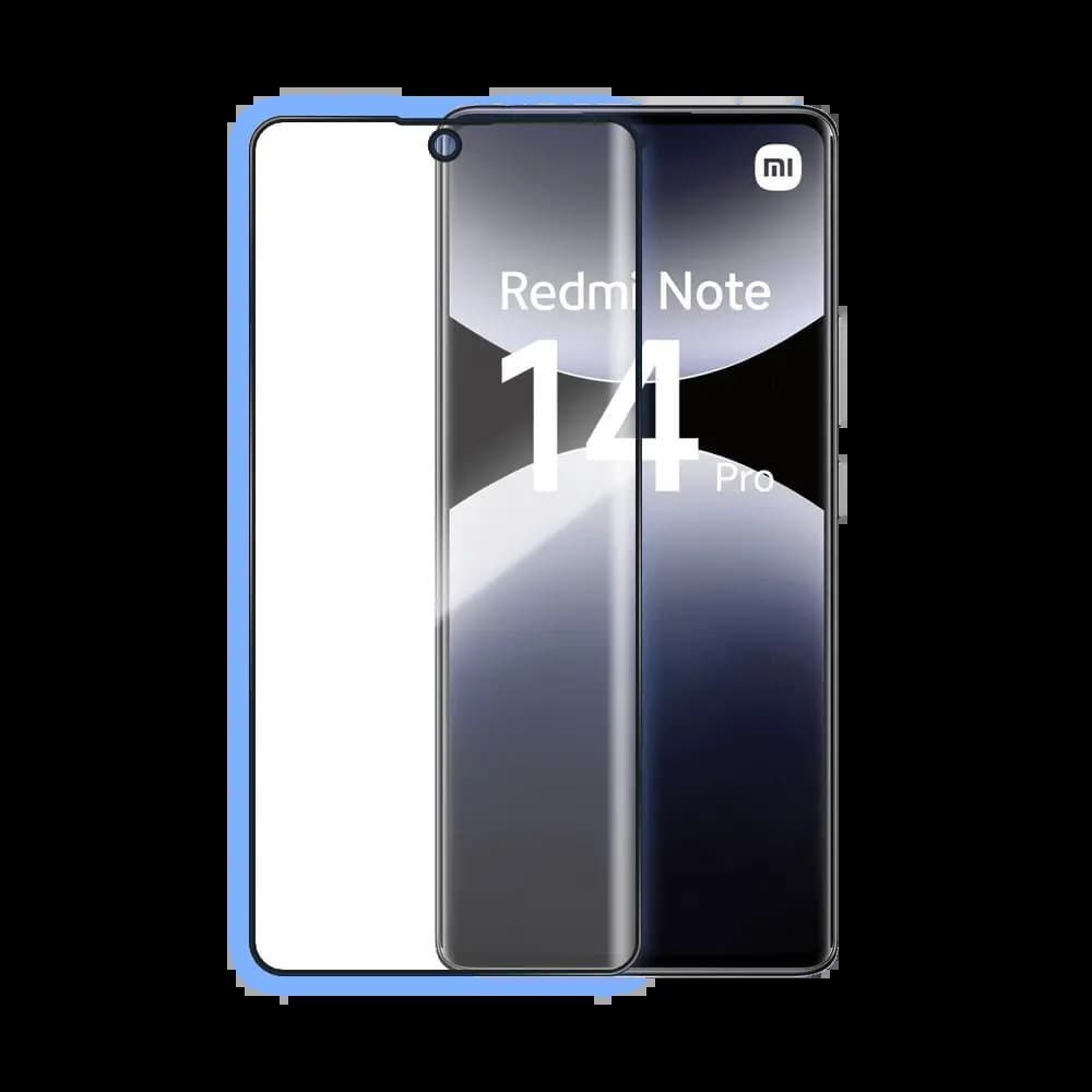 Verre trempé intégral 5D 9H – protection écran Xiaomi Redmi Note 14 Pro 4G – PROTECT Noir