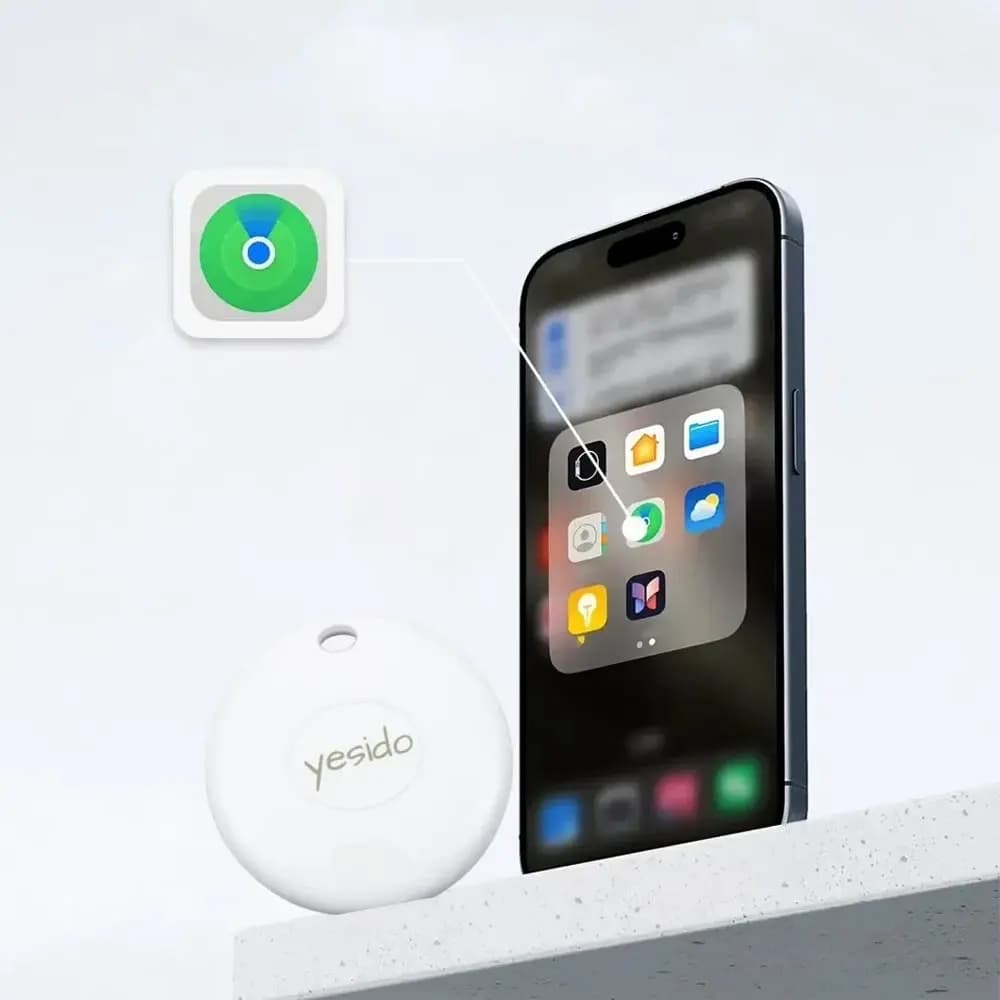 Traceur GPS Yesido avec Apple Find My Blanc