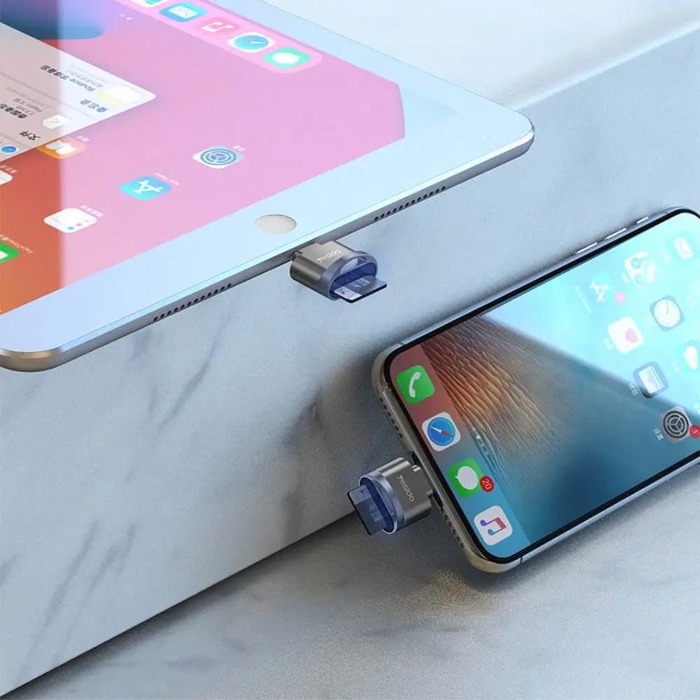 Lecteur de Cartes Yesido Lightning Noir