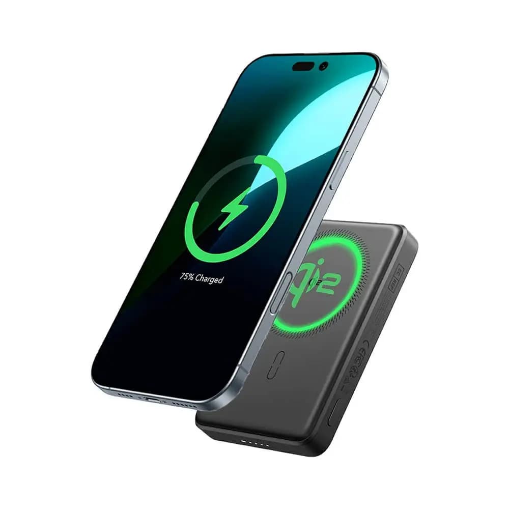 Batterie externe sans fil 15W magnétique 5000mAh charge rapide – ESR MagSlim Noir