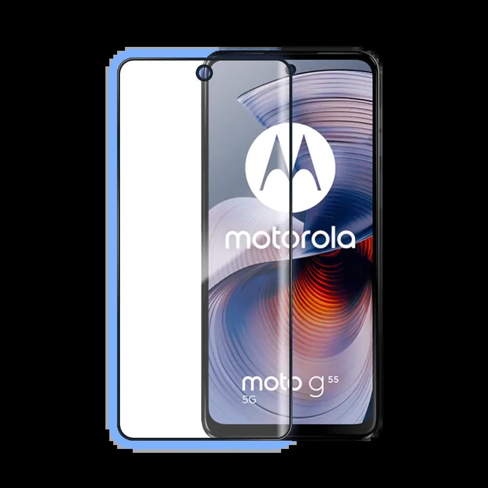 Verre trempé intégral 5D 9H – protection écran Motorola Moto G55 5G – PROTECT Noir