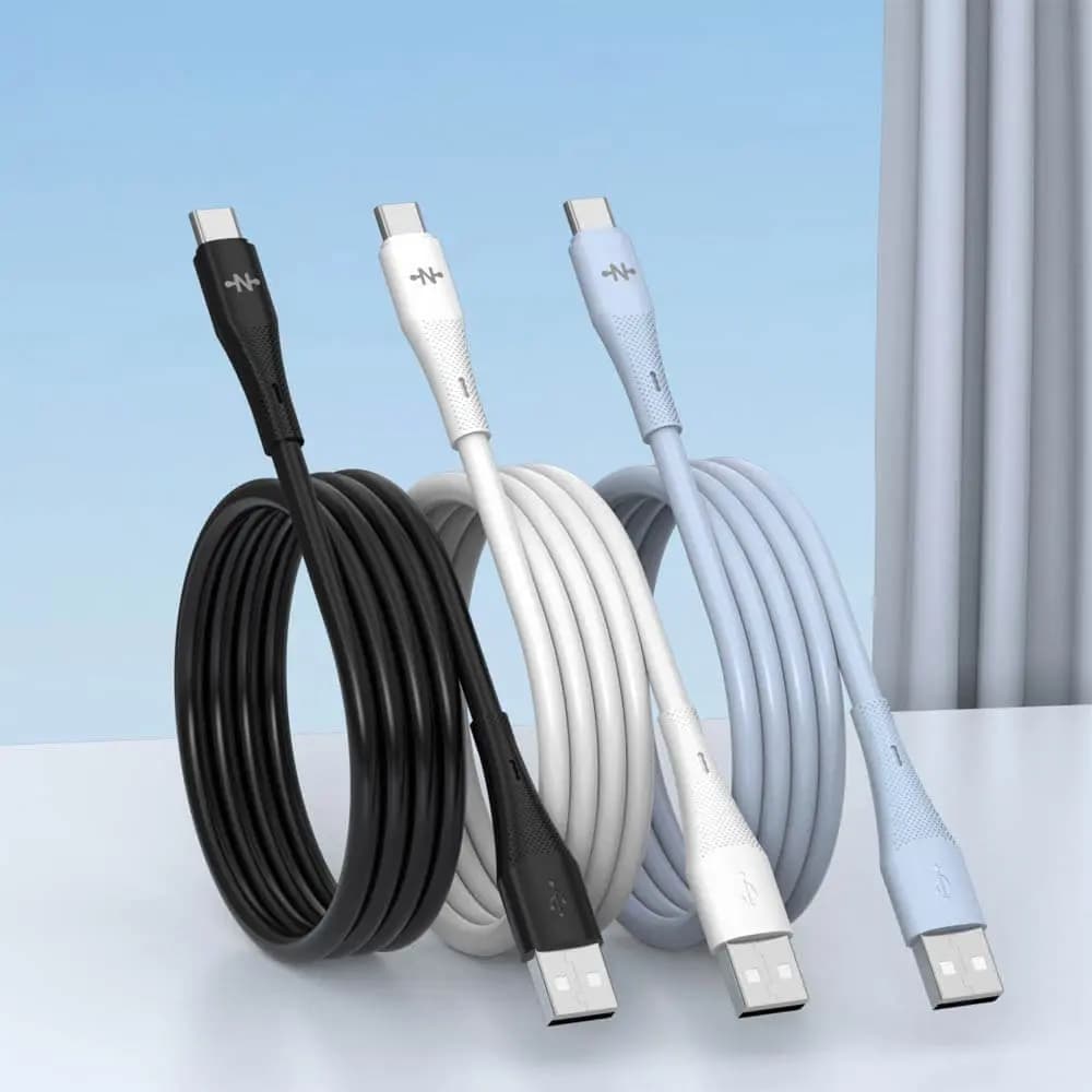 Câble Data USB vers Type-C CONNECT 24W (1m) Blanc