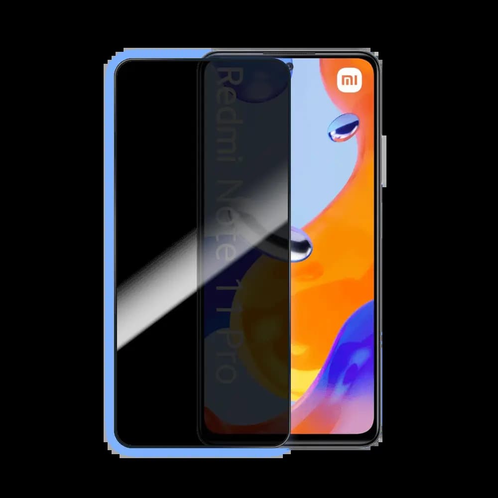 Verre Trempé PRIVACY PROTECT pour Xiaomi Redmi Note 11 Pro 4G & Redmi Note 11 Pro 5G Transparent