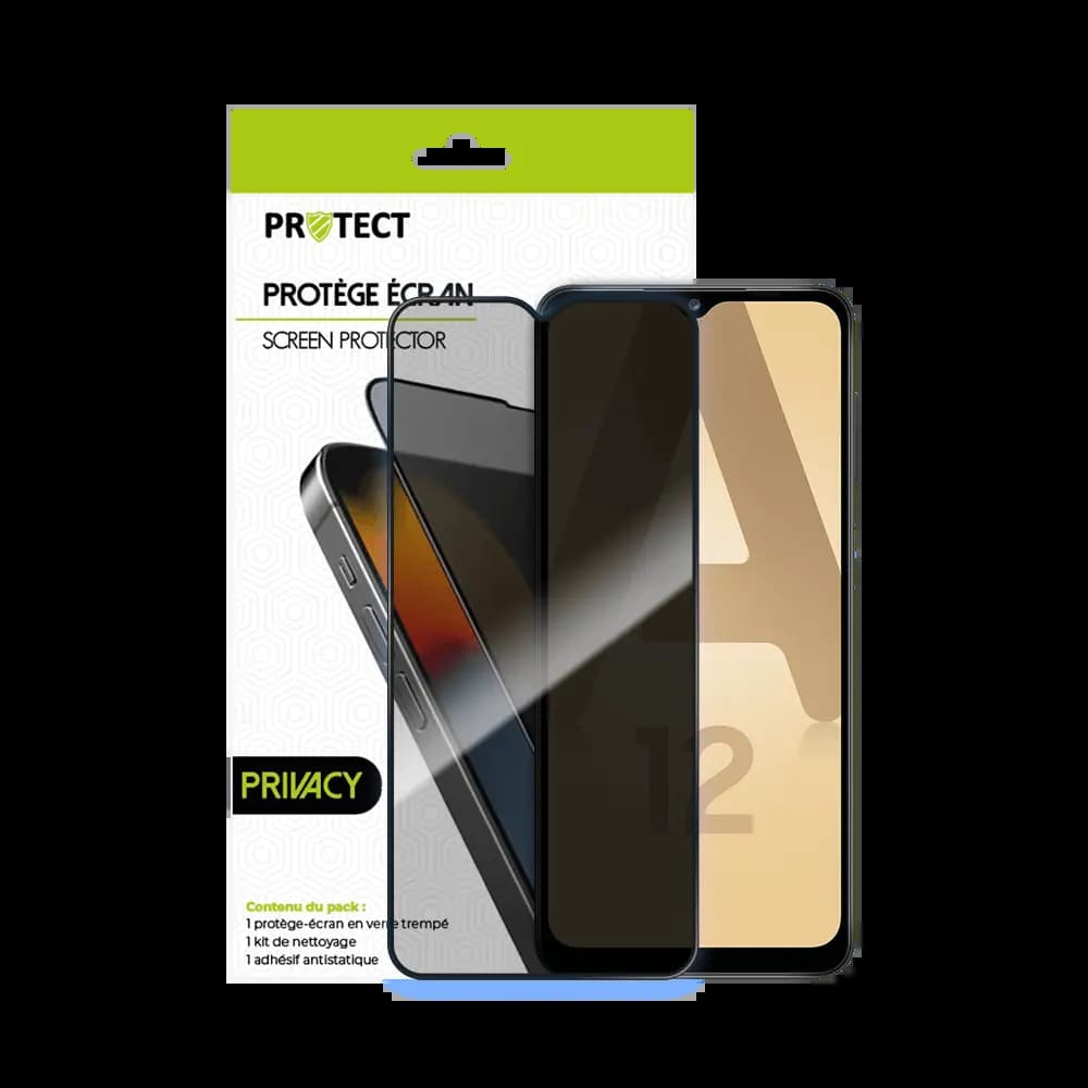Verre Trempé PRIVACY PROTECT pour Samsung Galaxy A12 /Galaxy A12 Nacho Transparent