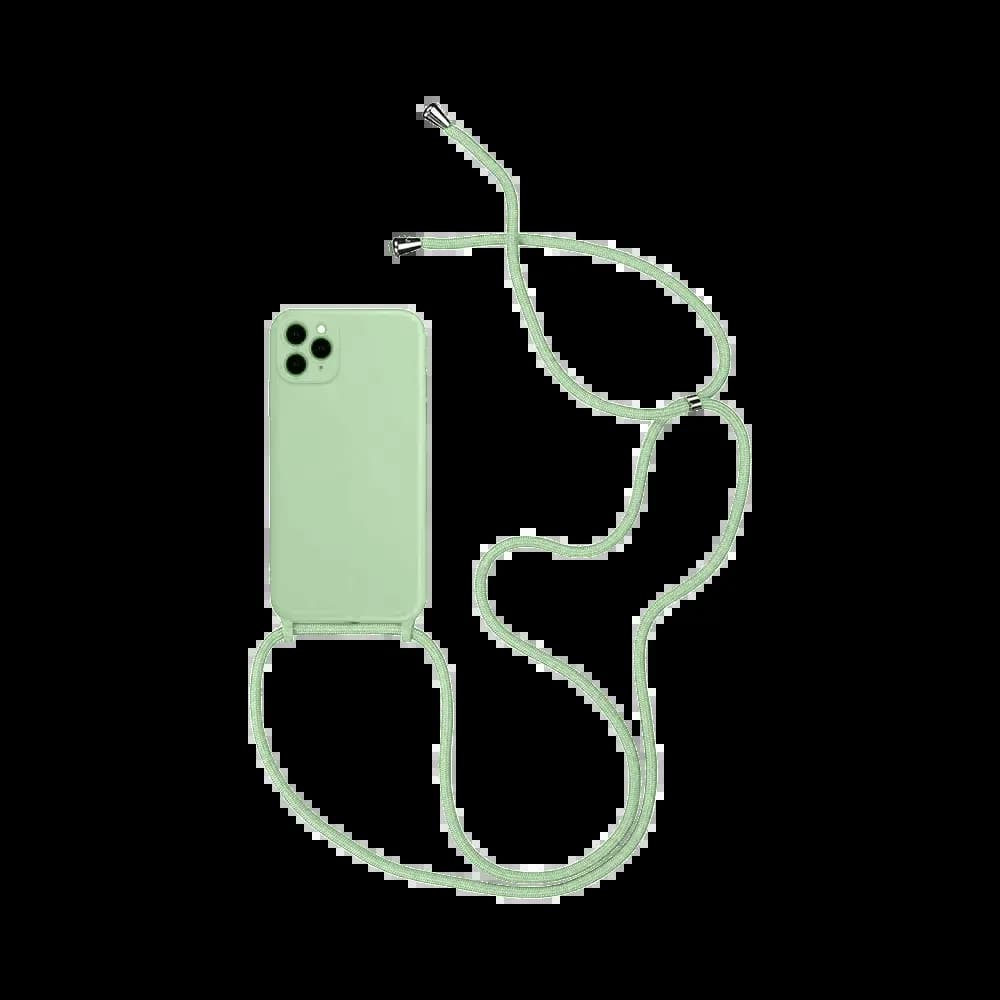 Coque Silicone avec Cordon Apple iPhone 12 Pro Vert