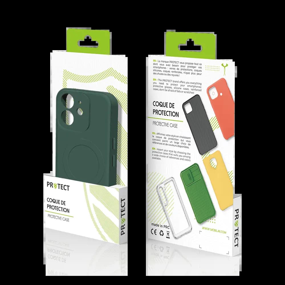 Coque de Protection PROTECT pour Apple iPhone 12 Mini MagSafe Vert Foncé