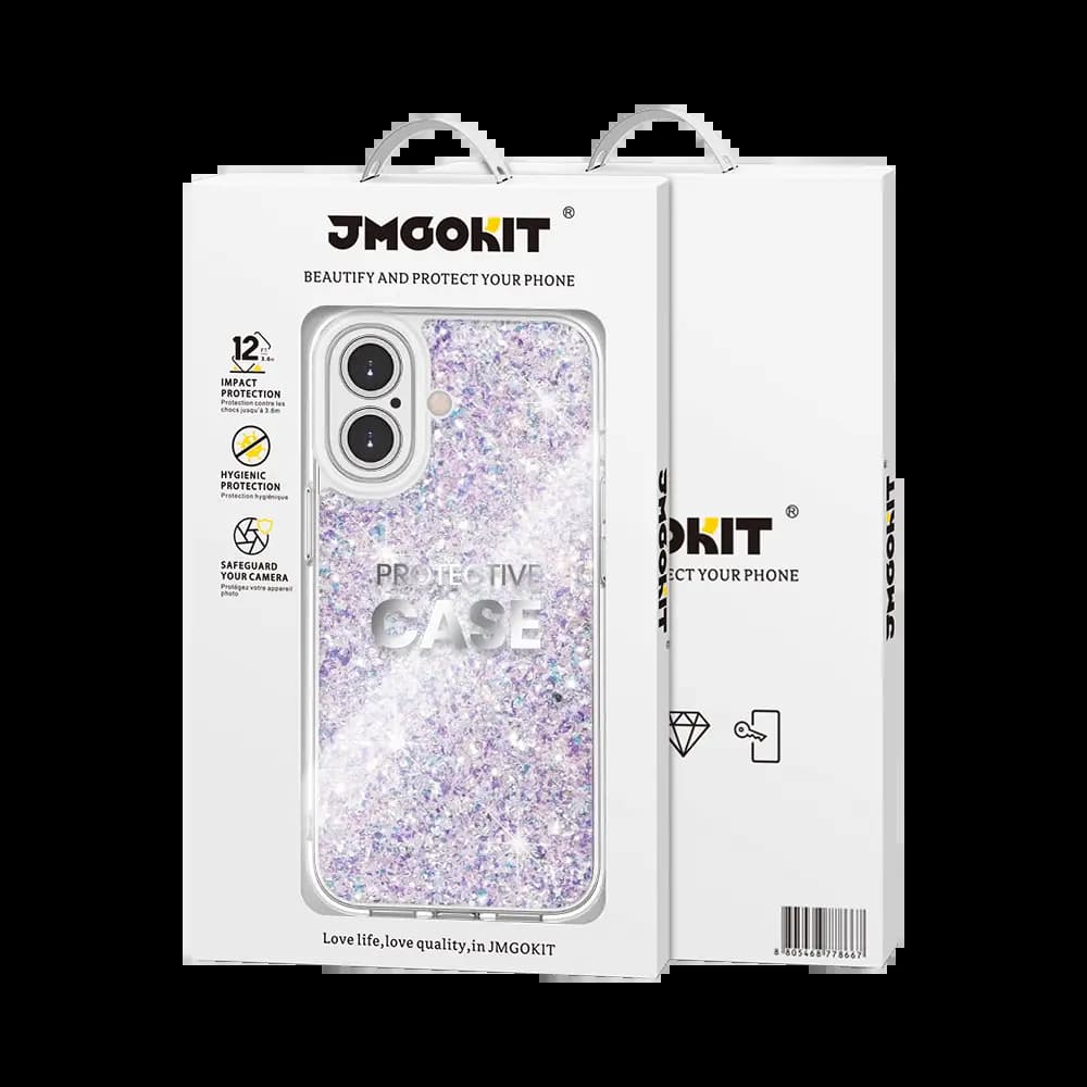 Coque de Protection Twinkle JMGOKIT pour Apple iPhone 16 Argent