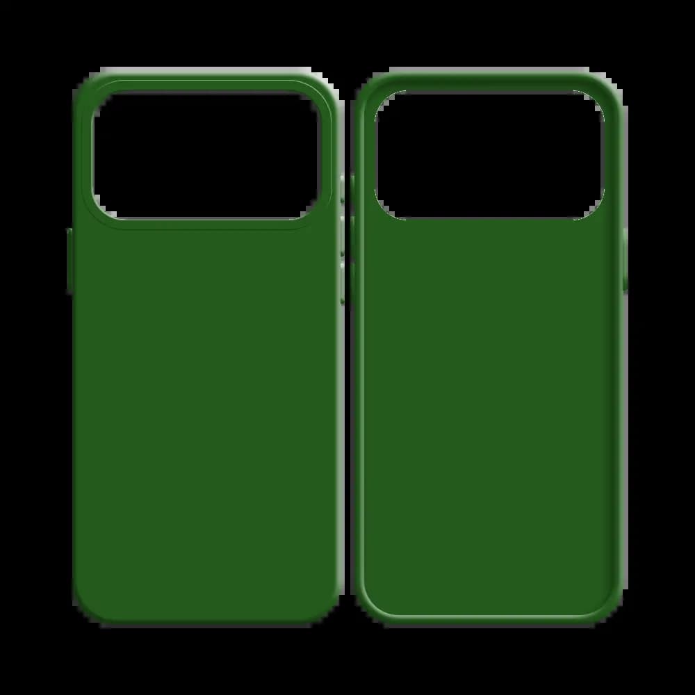 Coque Silicone Compatible pour Apple iPhone 17 Pro Max Vert Foncé