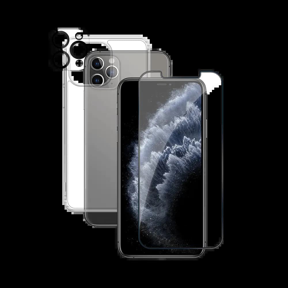 Pack de Protection Coque + Protection Lentille + Verre Trempé PROTECT pour Apple iPhone 11 Pro Transparent