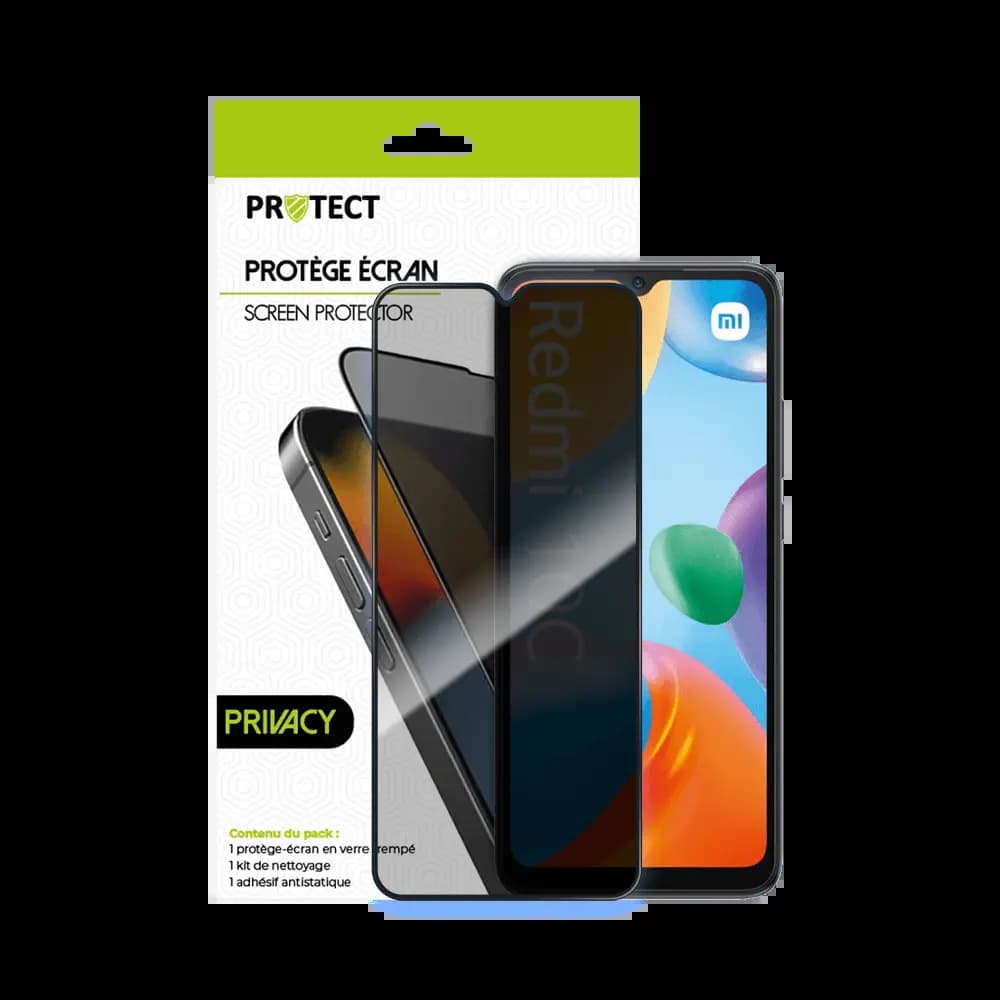 Verre Trempé PRIVACY PROTECT pour Xiaomi Redmi 10C Transparent
